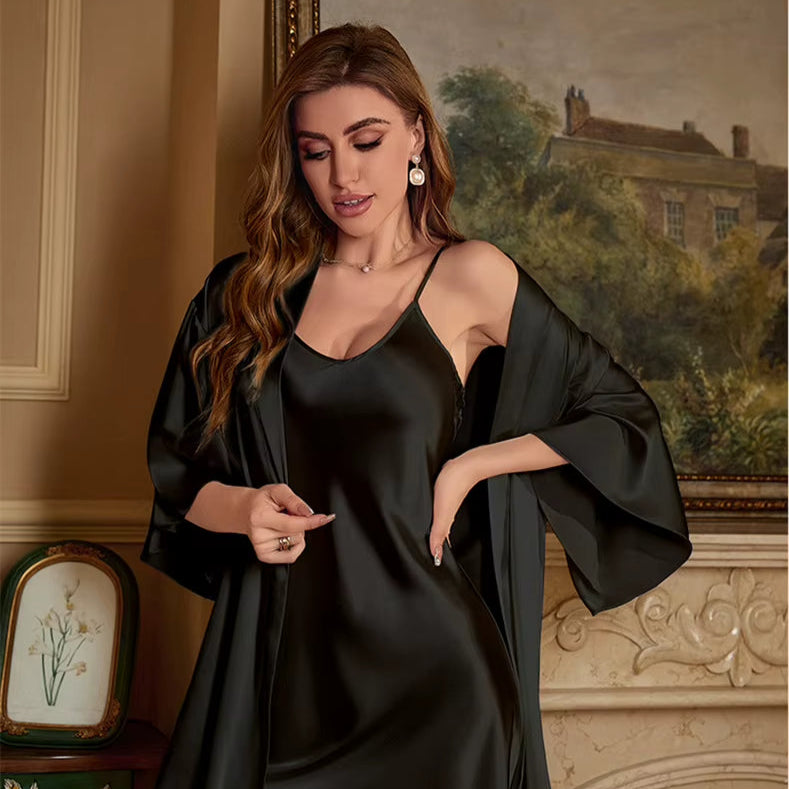 Ensemble Satin – Nuisette & Kimono